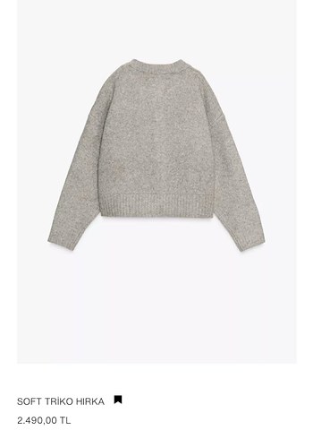 Zara Zara marka orjinal yeni sezon soft triko hırka
