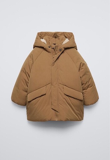Zara Zara marka su geçirmez kapitone mont