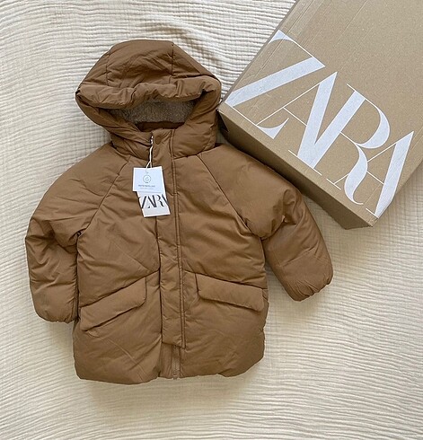 Zara marka orjinal su geçirmez şişme mont
