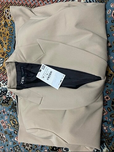 m Beden Zara marka orjinal yeni sezon kruvaze oversize blazer