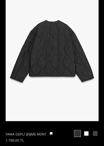 Zara Zara marka orjinal yeni sezon mont