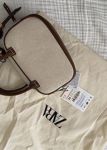 Zara Zara marka orjinal yeni sezon Kontrast Mini Çanta