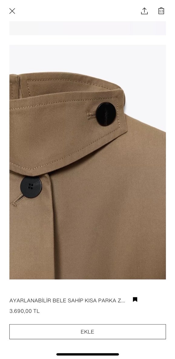 Zara marka orjinal yeni sezon parka - Görsel 3