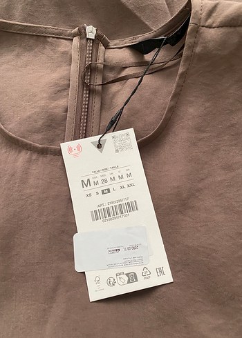 m Beden Zara marka orjinal yeni sezon Geniş Kesim Dökümlü Midi Elbise