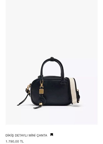 Zara Marka Orjinal Yeni Sezon Dikiş Detaylı Mini Çanta