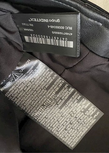 s Beden Zara marka orjinal yeni sezon suni deri crop bıker ceket