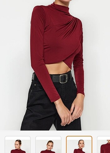 Trendyolmilla bordo bluz