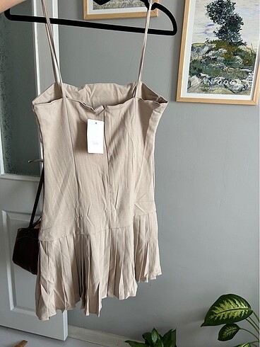 Zara Mini bej elbise