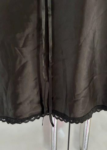 Mini saten elbise - Görsel 3