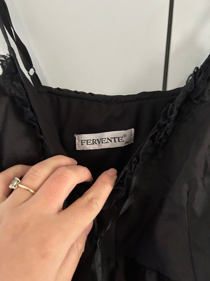 Mini saten elbise - Görsel 5