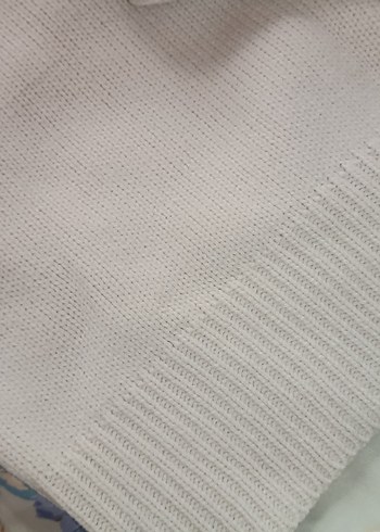 Düğmeli Bej Triko Kadın Kazak - Görsel 4