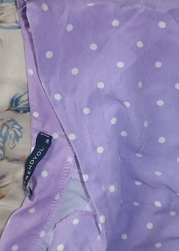 Kız Çocuk Mor Volanlı Etek - Görsel 5