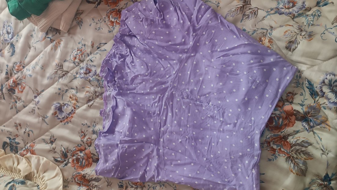 Kız Çocuk Mor Volanlı Etek - Görsel 4