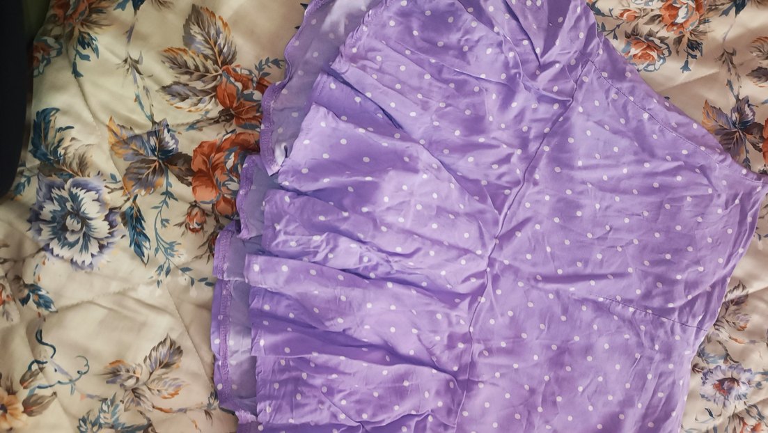 Kız Çocuk Mor Volanlı Etek - Görsel 2