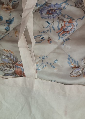 Baskılı Beyaz Gri Bebek Çantası - Görsel 5