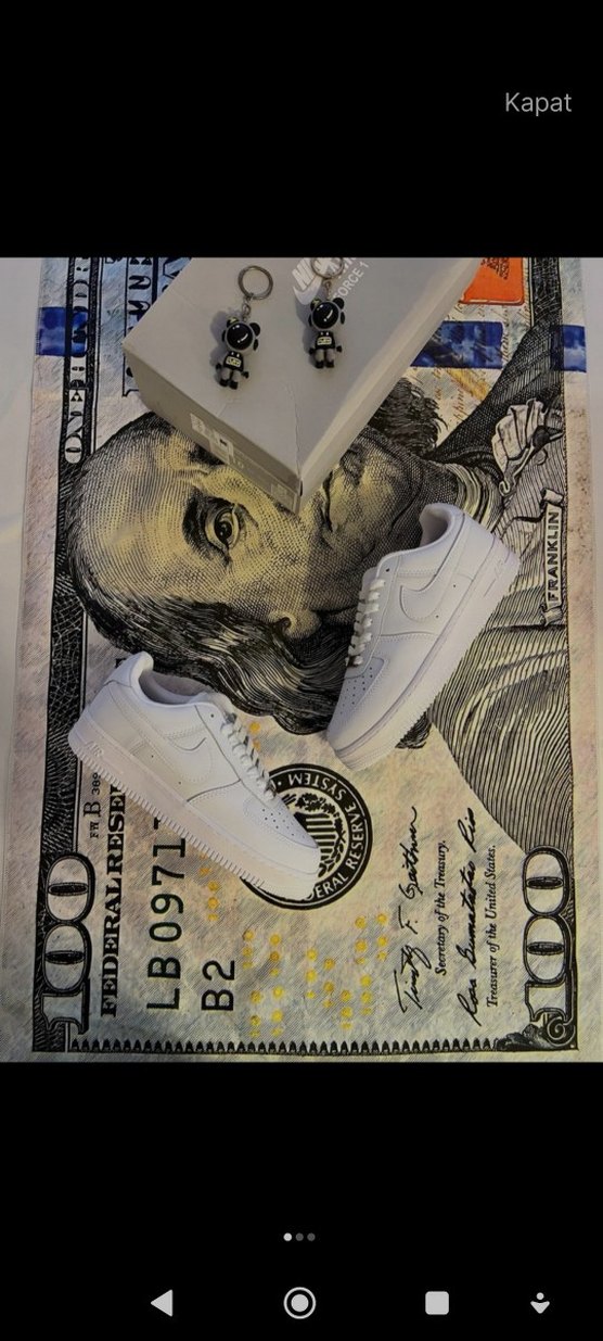 Beyaz Erkek Sneakers Velcro Bantlı - Görsel 3