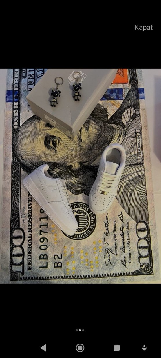 Beyaz Erkek Sneakers Velcro Bantlı - Görsel 2