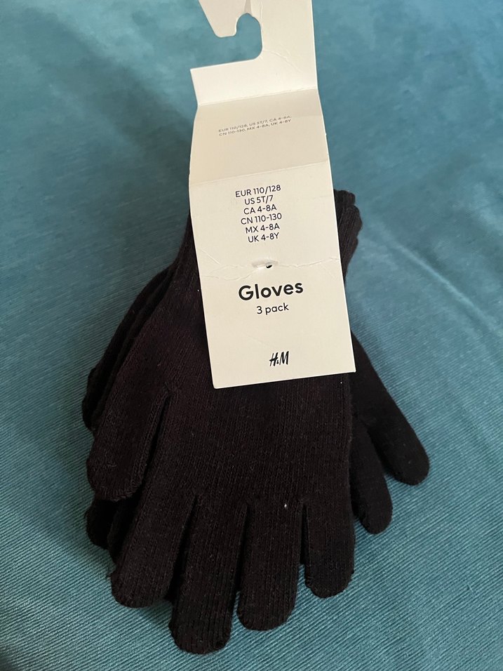 Erkek Çocuk Siyah Polar Eldiven 3'lü Set - Görsel 3