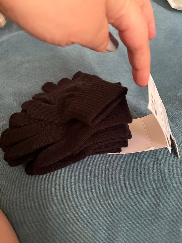 Erkek Çocuk Siyah Polar Eldiven 3'lü Set - Görsel 2