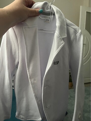 5 Yaş Beden beyaz Renk Blazer ceket