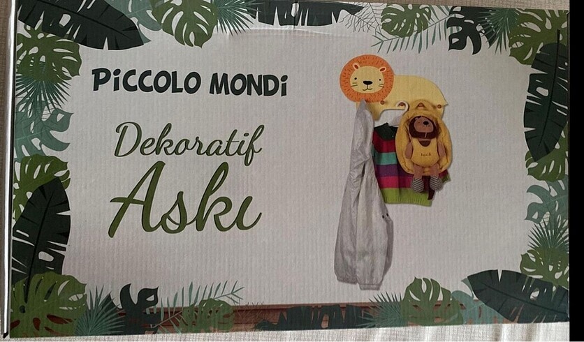 Beden sarı Renk Aslan askılık yeni