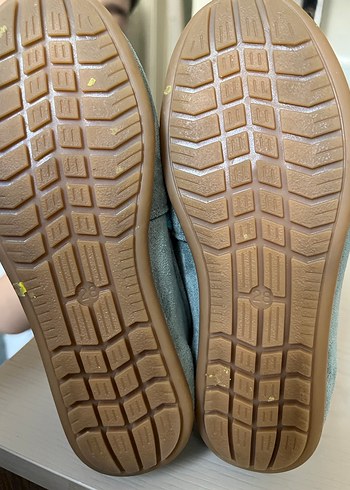 28 Beden gri Renk Erkek Gri Süet Tokalı Loafer Ayakkabı