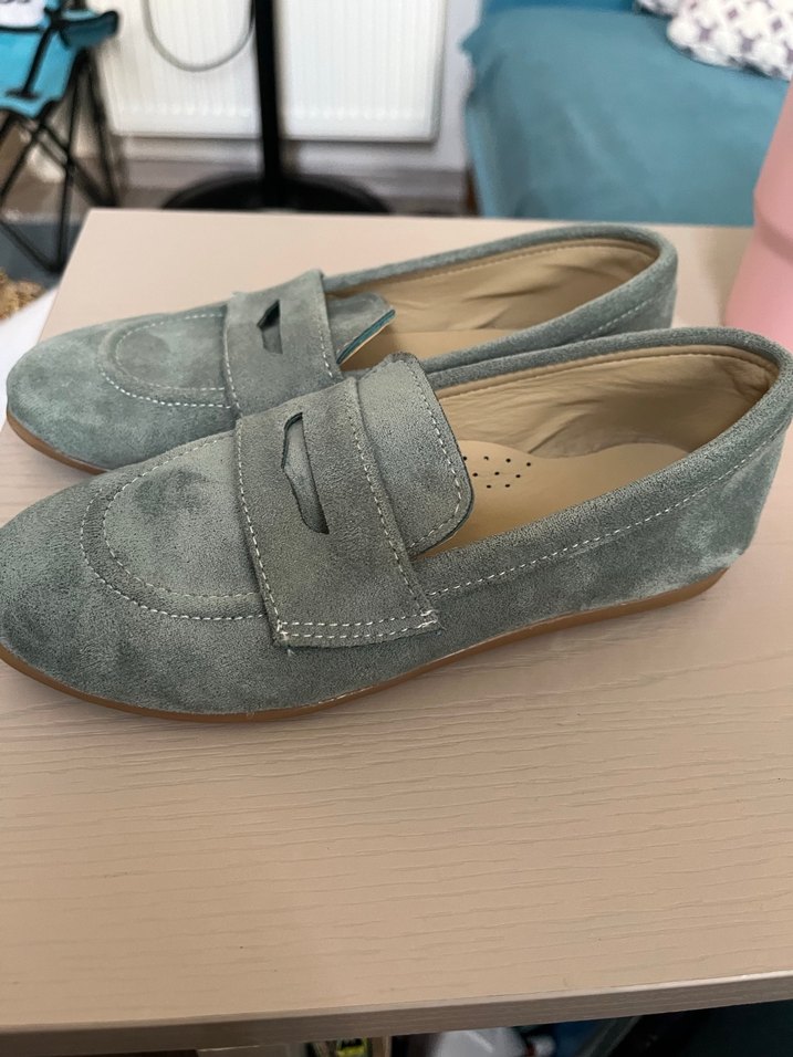 Erkek Gri Süet Tokalı Loafer Ayakkabı - Görsel 3