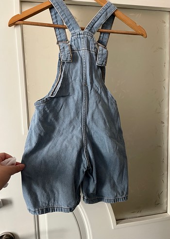 Zara Kız erkek için Mavi Denim Askılı Tulum