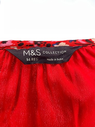 42 Beden kırmızı Renk Marks & Spencer Uzun Elbise %70 İndirimli.