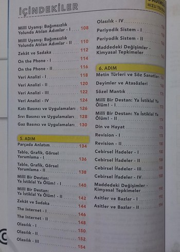 Beden 1.Dönem Konuları Yeni LGS 6 Adımda Hızlı Tekrar Kitabı
