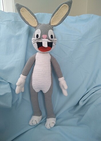  Beden Amigurumi el yapımı Bugs Bunny oyuncak 