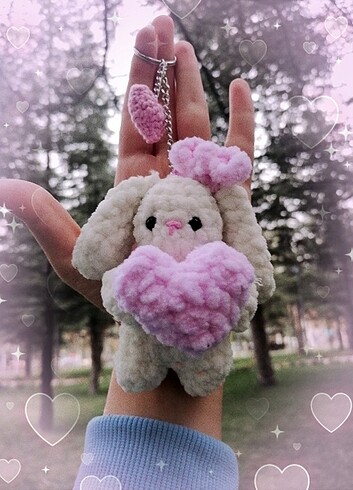 El yapımı amigurumi anahtarlık