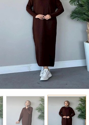 Fitilli Triko Elbise - Görsel 2