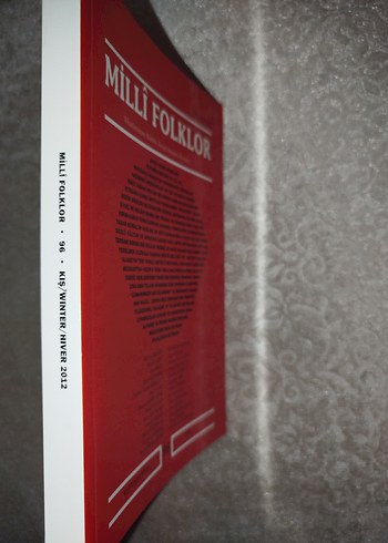 Millî Folklor Uluslararası Kültür Araştırmaları Dergisi 96. Sayı - Görsel 2