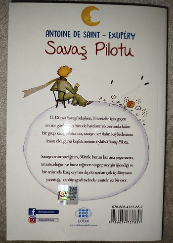  Beden Savaş Pilotu - Antoine de Saint-Exupéry