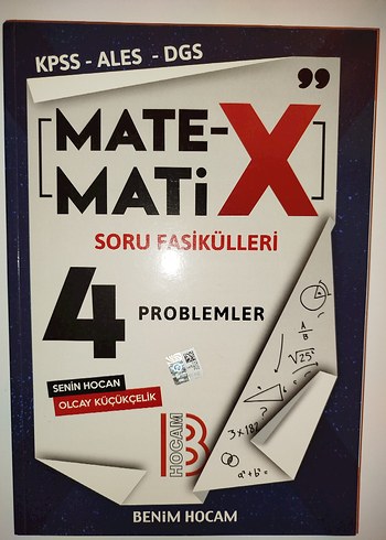 Benim Hocam Matematix Soru Fasikülü 4 KPSS - ALES- DGS