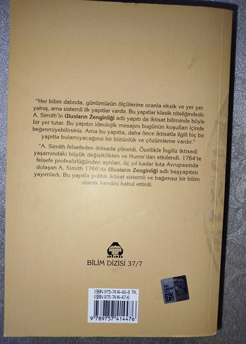  Beden Ulusların Zenginliği - Adam Smith Cilt 1