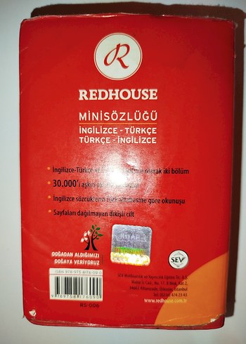 Redhouse Mini Sözlüğü İngilizce-Türkçe - Görsel 3