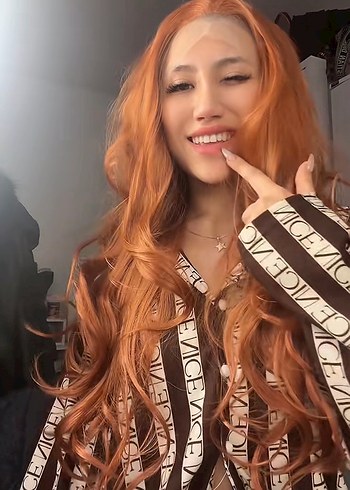 Tül tepe tarçın kızılı peruk - Görsel 3