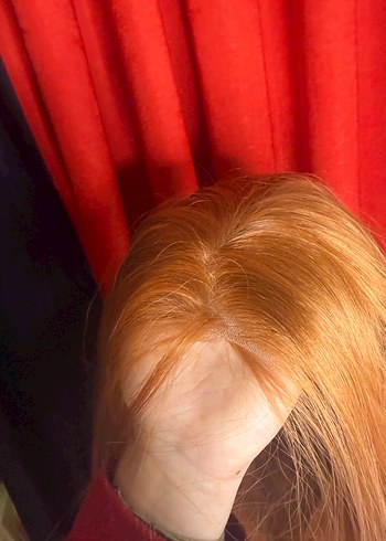 Tül tepe tarçın kızılı peruk - Görsel 2