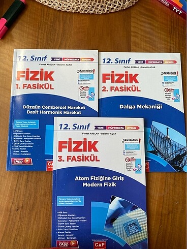 Çap 12. Sınıf fizik seti (3lü)