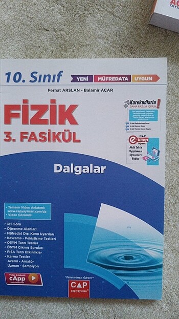 10. SINIF FİZİK ÇAP YAYINLARI DALGALAR FASİKÜLÜ 