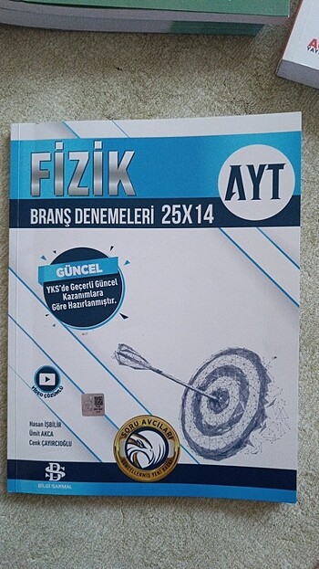 BİLGİ SARMAL FİZİK AYT BRANŞ DENEMELERİ TOPLAM 25 DENEME 