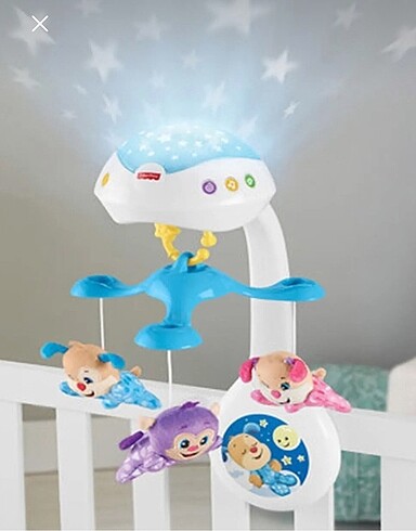 Fisher Price 1-2 kez kullanılmış müzikli dönence