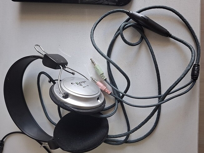 Monitör klavye hoparlör ara kablo kulaklik - Görsel 5