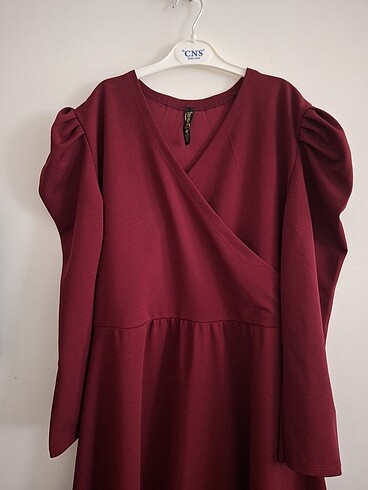 bordo elbise