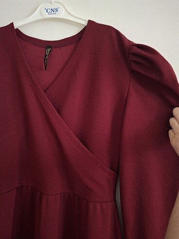 xl Beden bordo elbise