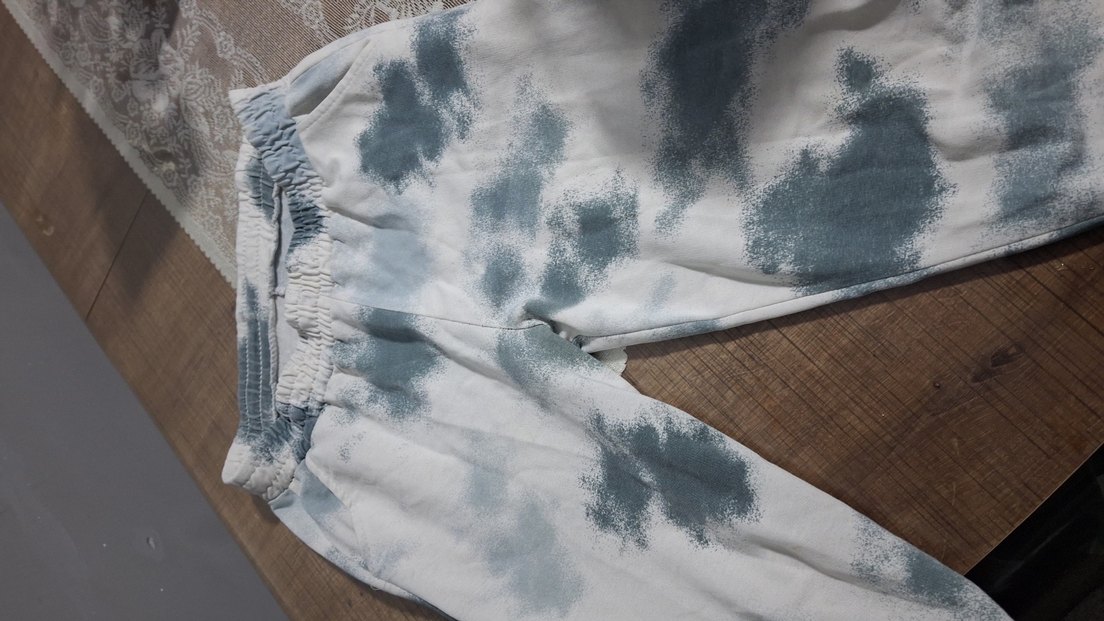 Bağlama Desenli Gri eşofman - Görsel 2