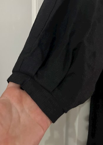 Kadın Siyah Uzun Kollu Salaş Giy-Çık - Görsel 3