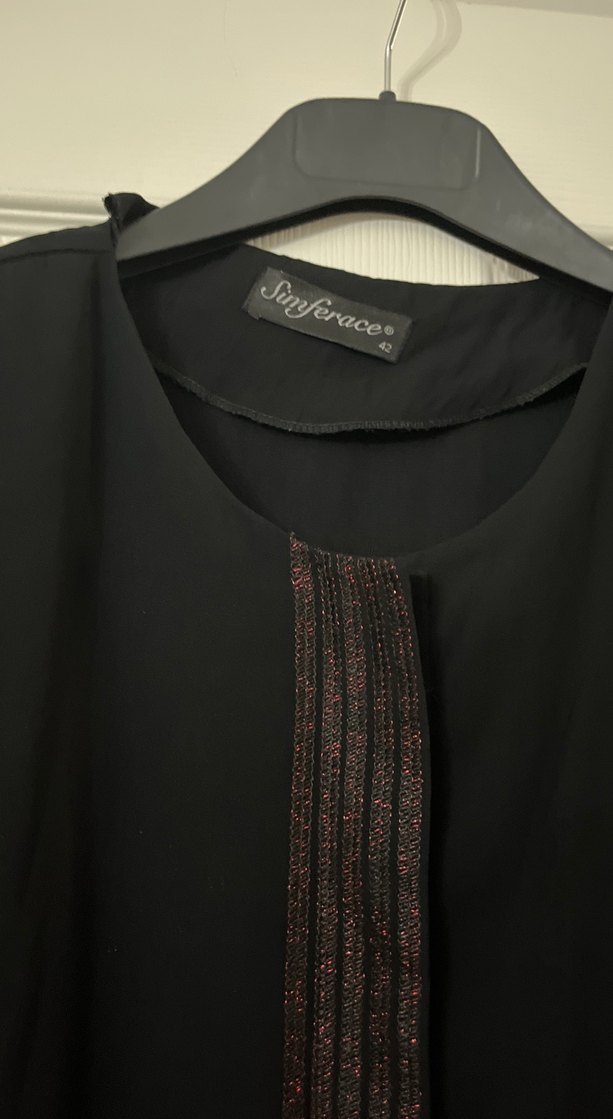 Uzun Siyah Gotik Kadın Elbise - Görsel 2